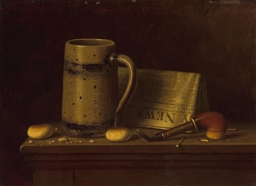 Image sur toile New York par William Michael Harnett pour une décoration murale de salon élégante