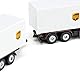 siku 6324, UPS Logistik Set, Metall/Kunststoff, Braun/Weiß, Viele Funktionen, Kombinierbar mit siku Modellen im gleichen Maßstab