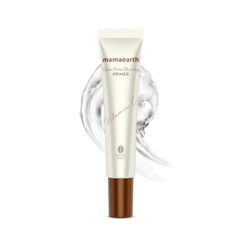 Mamaearth Glow Pore Blurring Primer with Vitamin C & Turmeric - 25 g| Enhances Skin’s Glow | Blurs Pores | Helps Makeup Last Long | Lightweight & Non-Greasy - Image 2