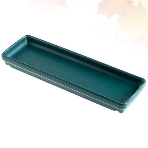Plato rectangular de cerámica verde OSALADI miniatura 5