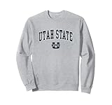 Utah State Aggies Arch Over Heather Gray Officially Licensed Sweatshirt