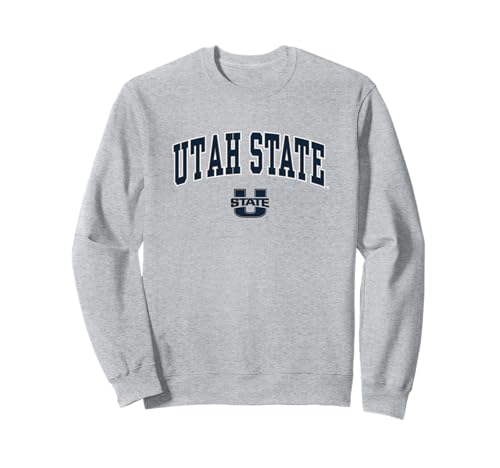 Utah State Aggies Arch Over Heather Gray Officially Licensed Sweatshirt