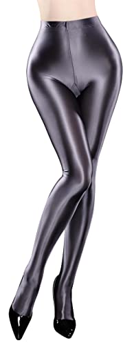 Medias opacas brillantes premium de cintura alta con pies Happy Cherry