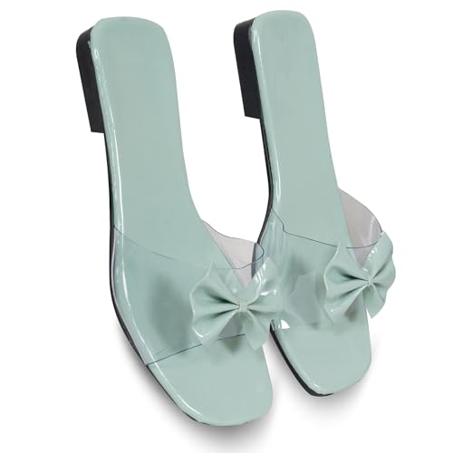Image of Women's Slippers | Comfortable Flat Chappals for Women with Bow Detail | Stylish Casual Chappals, Trendy Summer Sandals, Comfortable Footwear for Daily Use