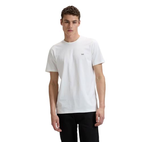 LEE - T Shirt Herren - Regular Fit - Ss Patch Logo Tee - Weiß – Ansicht 1
