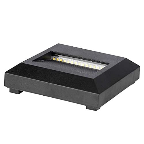 V-Tac Vt-1152 Lampada Segnapasso Led 2W Parete Applique Bianco Naturale 4000K Quadrato Nero Ip65 - Sku 211322