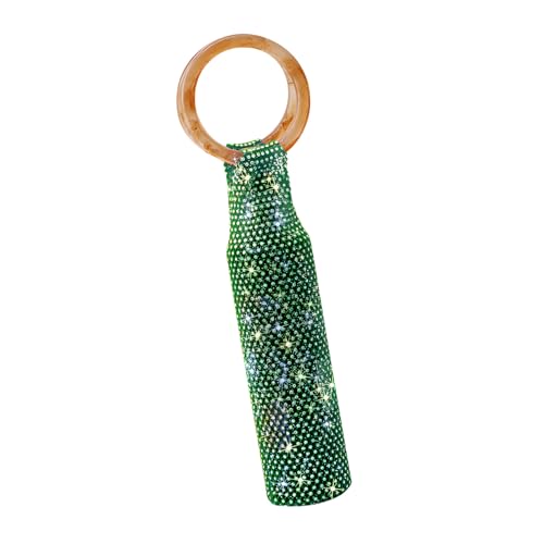 Porte-bouteille tissé main en strass pour table élégante 750ml