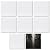 MR.R 8 Pack Sublimation Blanks 6x6 White Glossy Ceramic Tiles Crafts for Heat Press Transfer Printing Customized Photo Frame Novelty for Wedding, Birthday Gift, Decoration (15x15cm)