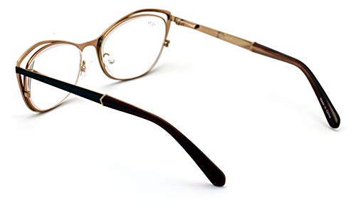 Image of Premium Women Cateye Optical Frame Reading Glasses - Fashion Metal Readers- Eyeglasses