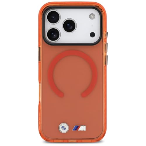 Coque BMW M iPhone 17 Pro orange MagSafe antichoc - 3