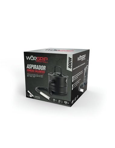 Aspirador de cenizas WORGRIP 800W 15 litros
