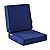 IPYNBAP Outdoor Seat Cushion Set 24 x 24 x 4 Inch, Outdoor Cushions for Patio Furniture, Waterproof & Fade Resistant Outdoor Chair Cushions, Deep Seat Cushions with Removable Cover, Navy Blue