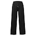 Oversized Wide Leg Sweatpants for Girls Drawstring Baggy Straight Leg Track Pants Girls Fashion (Black, 10-11 Years)