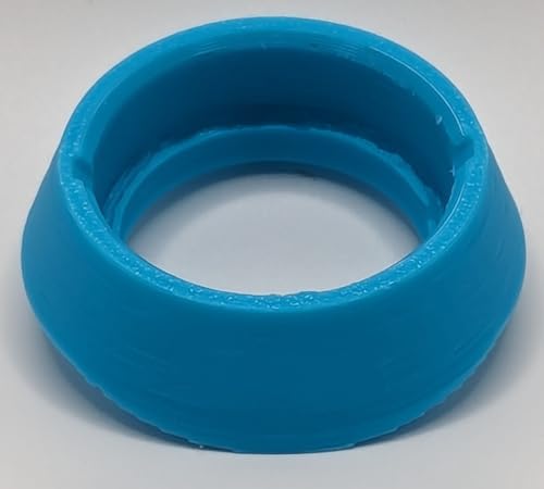 No Gouge Pinball Stern Action/Smash Button Replacement Bezel, Vibrant Colors (HEATRAY Blue)