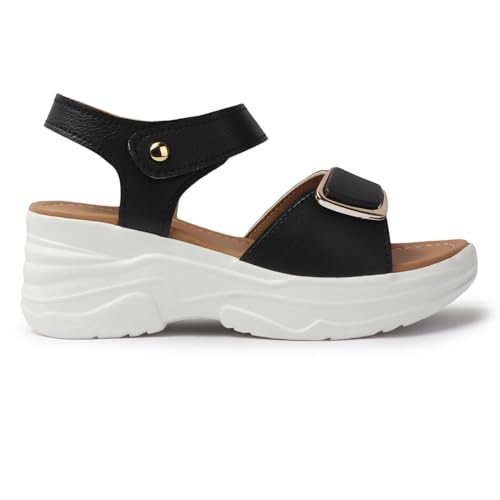 Image of LENSBURY Women Stylish Slippers Wedges I Flat Slip on Sandals I Stylish and Casual for Everyday use I Comfortable & Lightweight for Girls & Ladies LJOJO56