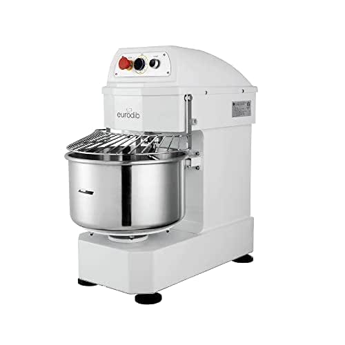 Eurodib LM20T 20-Quart Commercial Spiral Dough Mixer, 110v, White