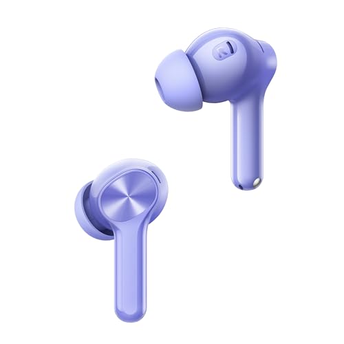 Image of realme Buds T200 Lite Bluetooth in Ear Earbuds,4 Mic, AI ENC for Calls,48 Hours Total Playback with Fast Charging and Ultra Low Latency Gaming TWS,Google Fast Pair,with mic (Aurora Purple)