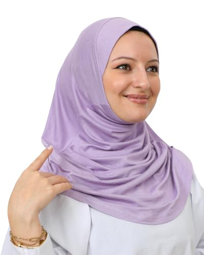 Prien Plain Ready To Wear Hijab for Women, Muslim Instant Turbans, Soft Jersey Scarf, Islamic Clothes, Long Hijabs, Abaya