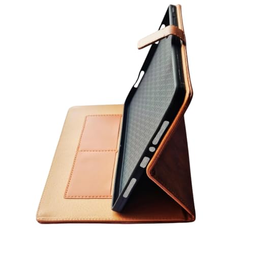 Image of M Cart Case Cover for Xiaomi Redmi Pad 2 11 inch Case, Synthetic Leather Flip Stand Case Cover for Xiaomi Redmi Pad 2 11 inch Tablet Cover (Texture Light Brown)