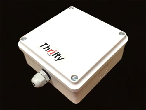 Thrifty Tech ABS Plastic Square Junction IP65 Box 5x5x2.5 (LxBxH) Inches Unbreakable for Dahua Hikvision CP Plus Qubo Imou Cameras (5 * 5 * 2.5 IP66, 1)