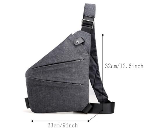 New Anti-Theft Bag For Travel Casual Left or Right Shoulder Slim Sling Bag Cross Body Travel Bag Unisex2