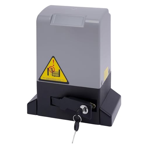 Abridor eléctrico de puerta corredera de 370 W, 220 V, 6 m, riel guía de 800 kg, capacidad de carga por infrarrojos e inalámbricos, cerradura de contraseña antisobrecarga y luz de alarma