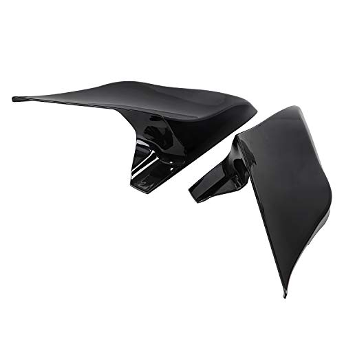 Shmt Gloss Black Extended Side Covers Stretched Side Panels For Harley Touring Street Glide Road Glide Electra Glide 2009-2013 #TOP4