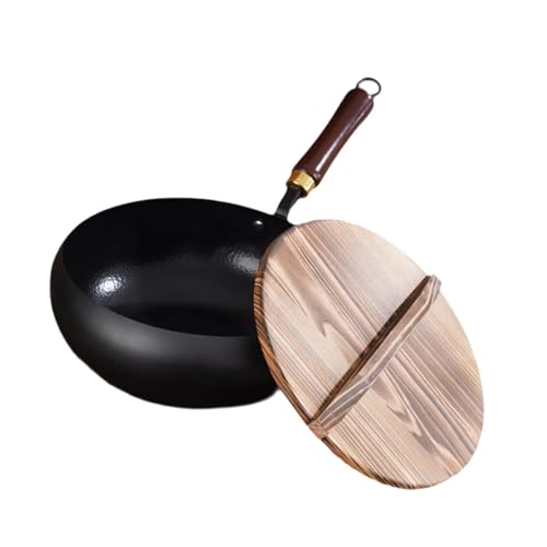 Wok de hierro con fondo plano, 30 cm miniatura 1