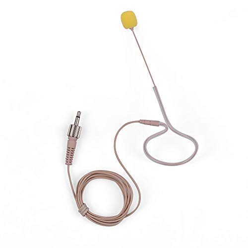 AKLOSIPY Condenser Mic Mic Mini Condenser Micrófono con Enchufe de 3.5 Mm para la Cámara de Videocuos de la Cámara DSLR de Teléfonos Inteligentes Diseño de Gancho de Oído único con