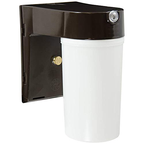 LED Wall Light Jelly-Jar- Dusk to Dawn- 670 Lumens- Bright white 5000K light