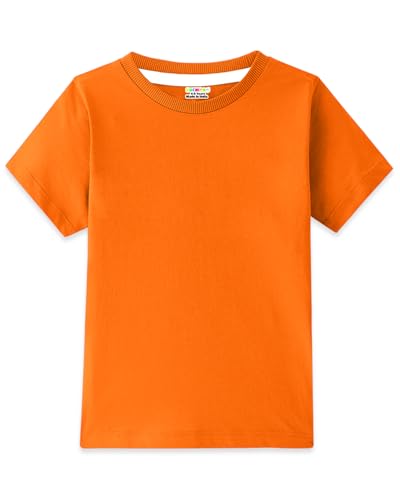 Image of Kuchipoo Boys 100% Cotton Half Sleeve T-Shirt | Soft & Breathable Fabric | Round Neck Plain Solid Tee | Comfortable Pack of 4