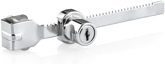 Premium Cam Kabin Kilidi, Metal Yap ,  effaf ve G venli Tasar m, 14cm Uzunluk, Anahtar ile Kilit Sistemi, Dolap ve Vitrinler  in
