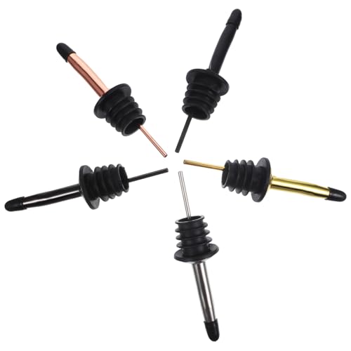 VINTORKY 5pcs Pp Decorative Pourer Bottle Pourer Wine Pourer Stainless Steel Bottle Pourers Stainless Steel