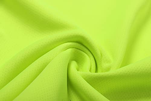 Danichins Boys Loose Athletic Short-Sleeve Shirt And Active Mesh Shorts Set (Yellow, 4) #TOP5