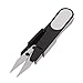 Produktbild dailymall Tragbare U Form Nähwerkzeug Kleine Schere Stickerei Mini Cutter W/Abdeckung - schwarz