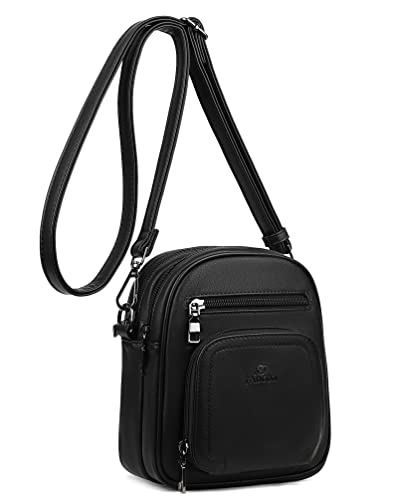 FADEON Small Purses for Women Crossbody Bags, Designer PU Leather