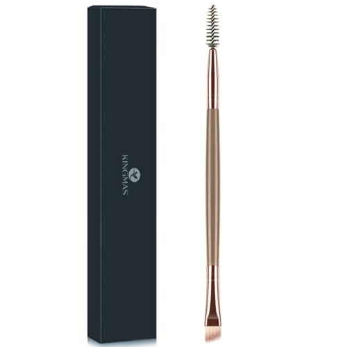 KINGMAS Eyebrow Brush Spoolie Dual Angled Eye Brow Brush Eyelash Comb Eyebrow Tool for Lining and...