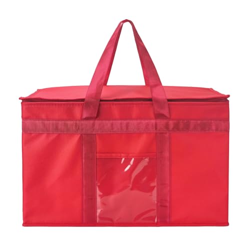 Yalin Bolsa térmica grande XXXL de poliestireno, para mantener la comida caliente o fría, reutilizable, doble cremallera, para las compras, 58,4 cm de ancho x 38,1 cm de alto x 35,6 cm de profundidad