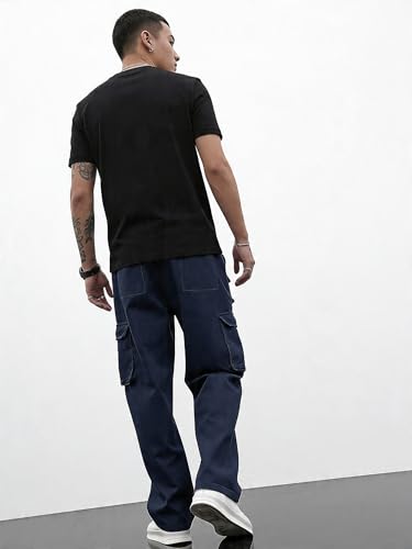 Image of Lymio Cargo for Men | Cotton Cargo Pant | Drawstring Waist Pant (Also Available in Plus Sizes) (38-41)