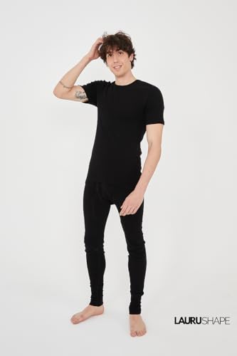 Men's Thermal Underwear Set – Ultra-Soft Fleece Lined Long Johns Base Layer for Winter | Warm Top & Bottoms for Cold Weather4