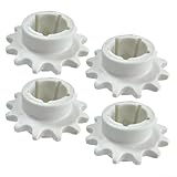 SMZhomeone Kettenlenkrad 1134-2816-01 für Stiga Park/Villa und Castel Garden Aufsitz-Rasenmäher für Mountfield 4125M/4135H/4155H Serie, 13-Zahn, 42 mm Außendurchmesser, Kunststoff (4 Stück)