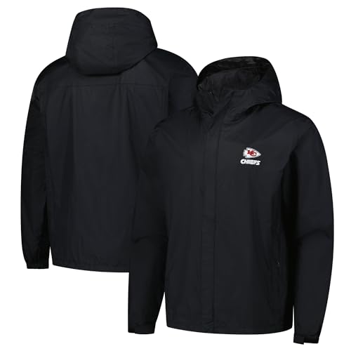 Image of Dunbrooke Men's NFL Tropic Waterproof Packable Full-Zip Hoodie Jacket