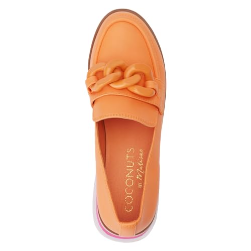 Image of Coconuts by Matisse Womens Madison Platform Slip On Loafers Casual - Orange