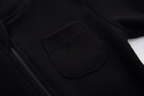 Baby Kids Sleep and Play, Baby Cotton Pajamas with Mitten Cuffs, 2 Way Zipper Footed Sleeper Newborn-12 Months4