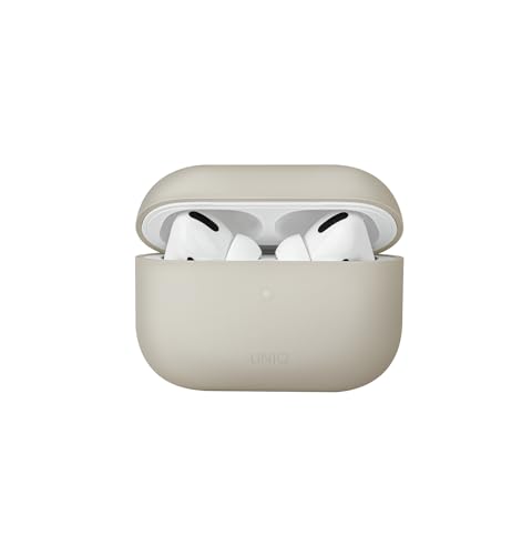 Uniq Lino Étui Hybride en Silicone Liquide pour Airpods Pro 2ème génération (2022) Beige Ivoire