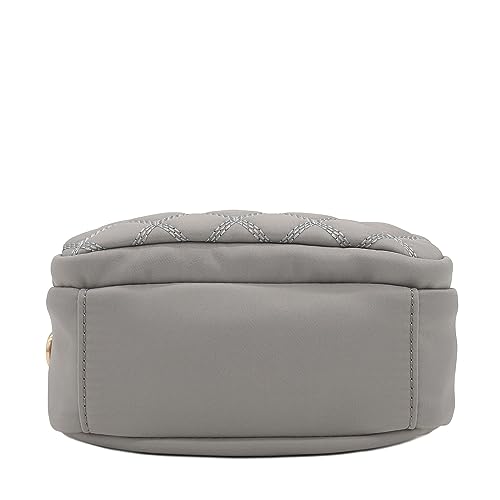 Image of FashionPuzzle Quilted Nylon Crossbody Bag with Wide Strap