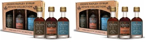 Crown Maple Premium Trio Collection Featuring Amber Color, Bourbon Barrel