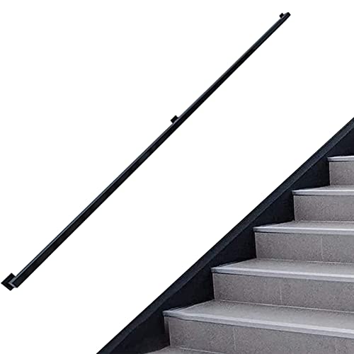 Kit complet main courante de style industriel avec supports muraux stables