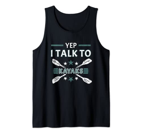 Sí, hablo con kayaks kayak de aguas bravas Camiseta sin Mangas