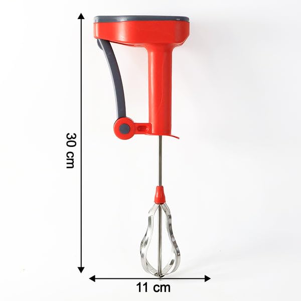 Image of SUPERMOM Hand Blender 1 Pc - Manual Multipurpose Handheld Blender with Stainless Steel Whisk for Coffee, Egg Beating, Churning, Cream and Milkshake, Compact and Easy to Clean Mixer for Kitchen Use